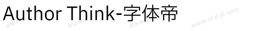 Author Think字体转换